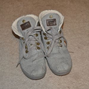 Toms Gray Booties Size 8.5